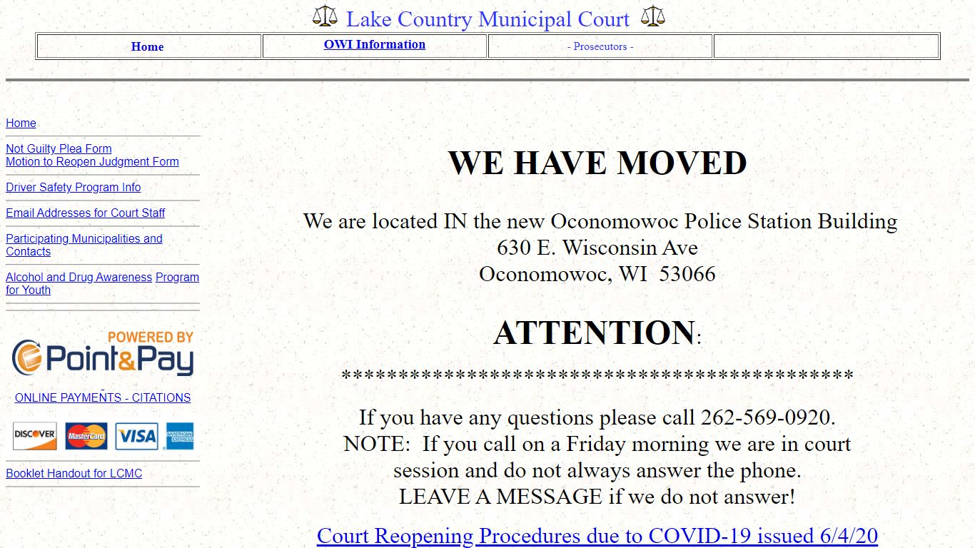 Lake Country Municipal Court - lcmunict.com